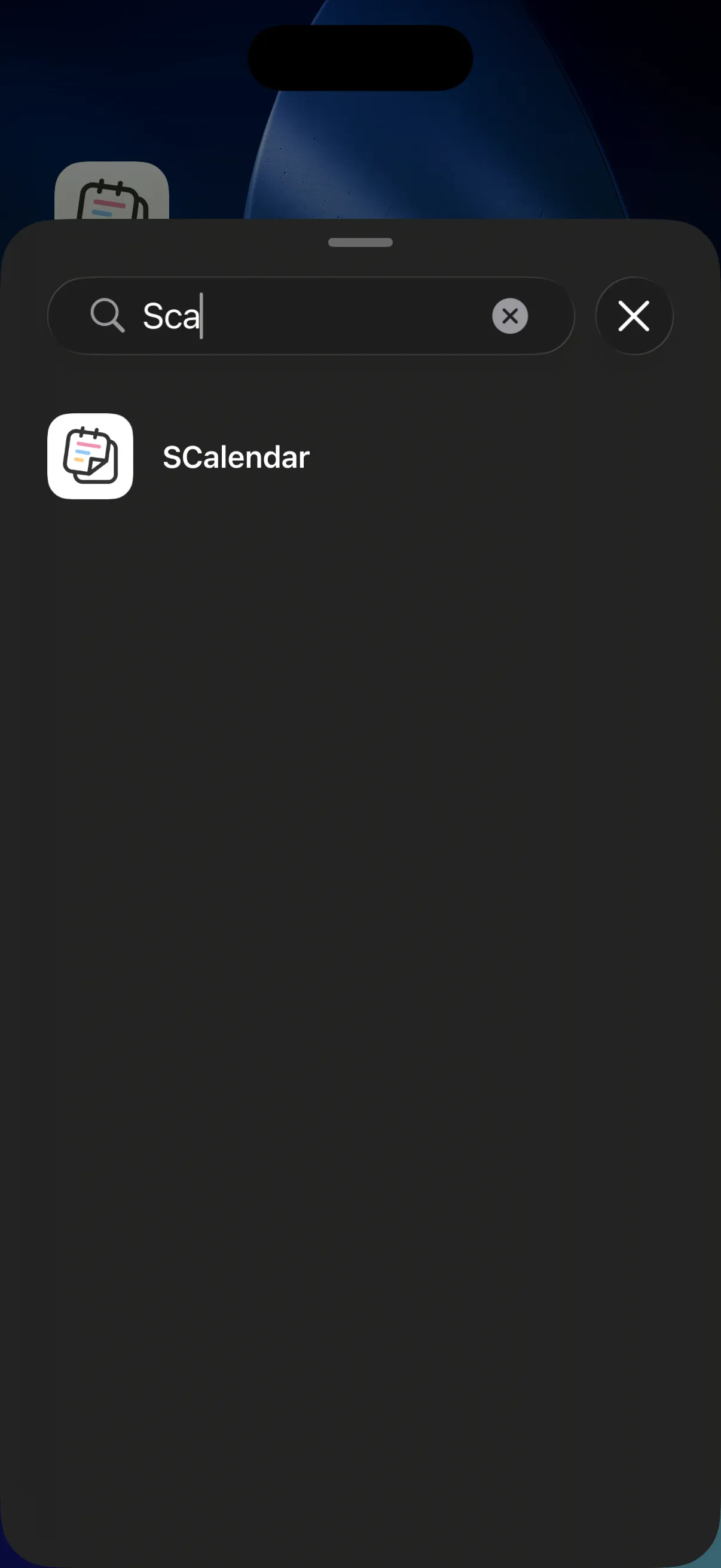 Search for "SCalendar"